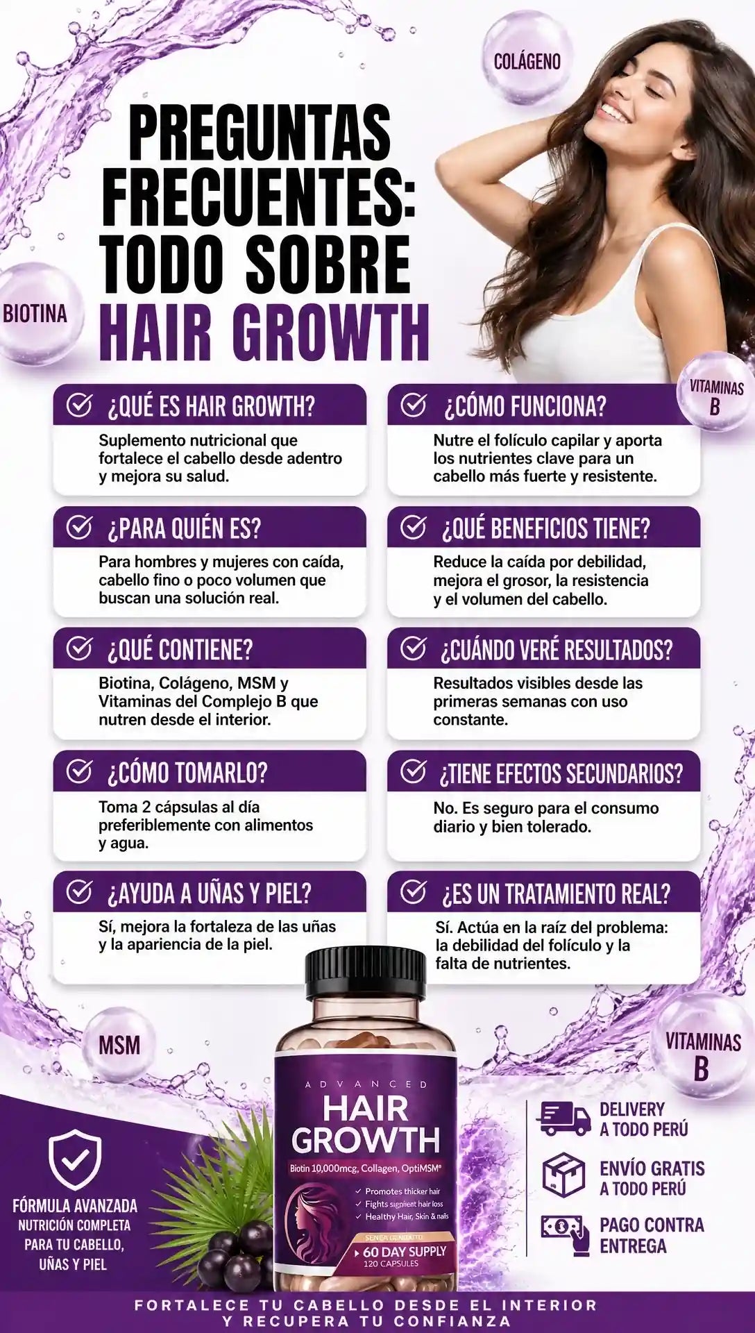 Advanced Hair Growth – Rainbow Nutrients | Nutrición Avanzada para un Cabello Más Fuerte