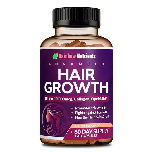 Advanced Hair Growth – Rainbow Nutrients | Nutrición Avanzada para un Cabello Más Fuerte