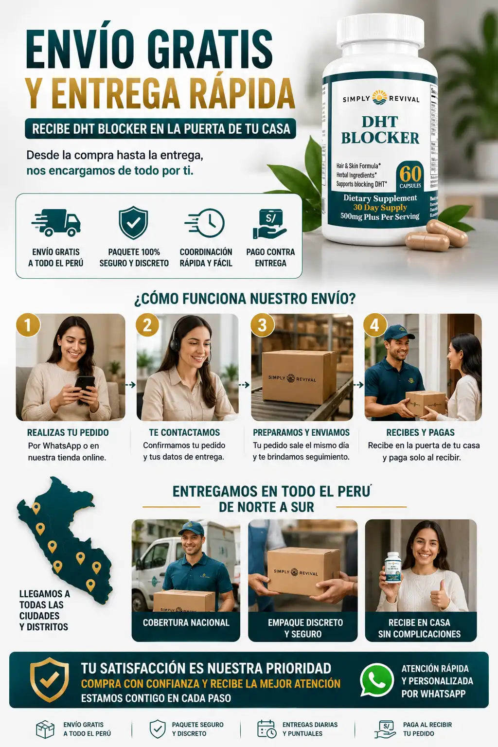 DHT BLOCKER - Menos caída de pelo, crecimiento más saludable