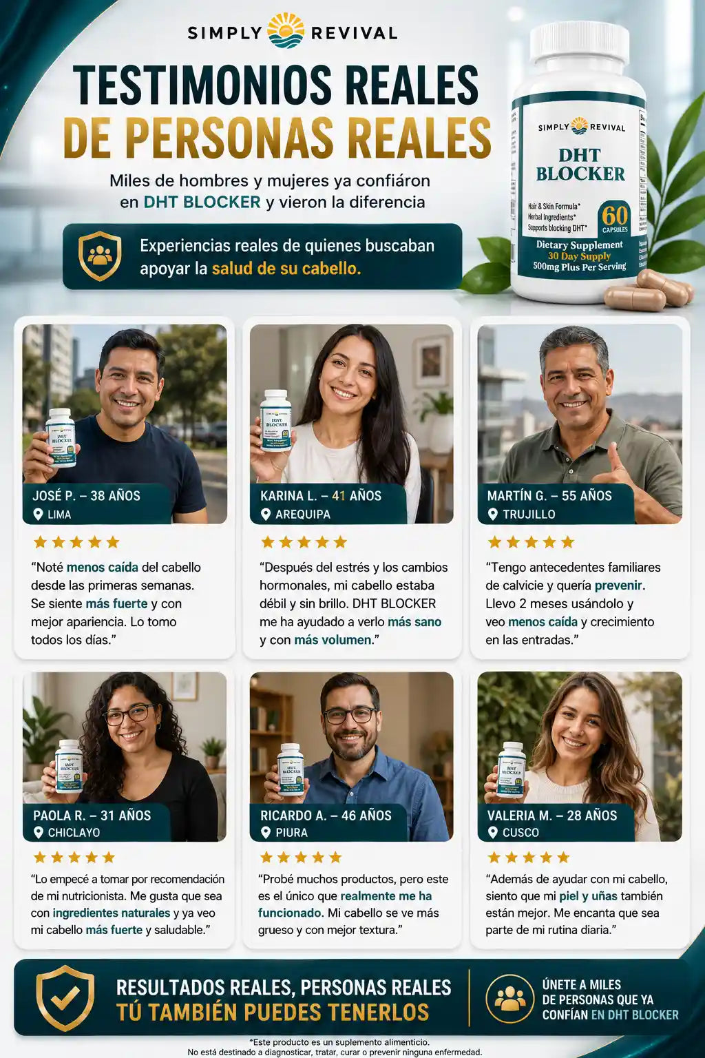 DHT BLOCKER - Menos caída de pelo, crecimiento más saludable