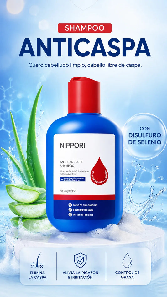 Shampoo Anticaspa y Anticebo - Nippori